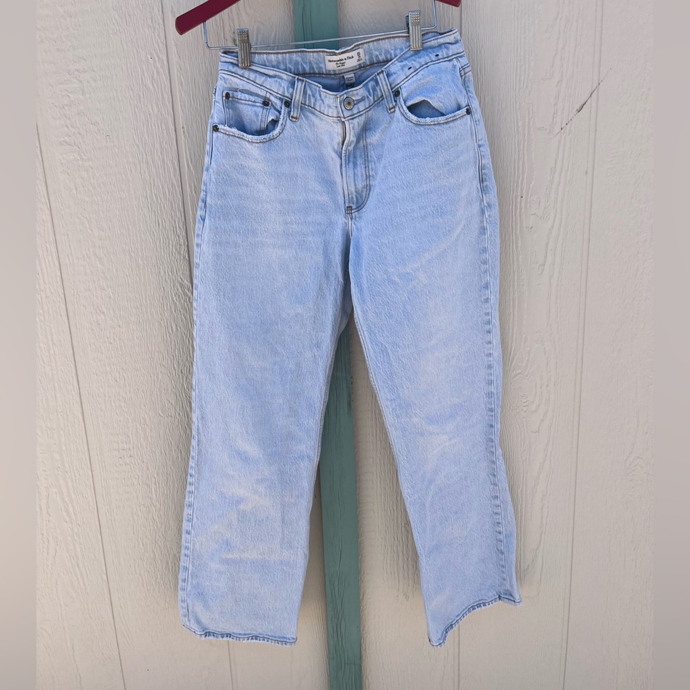 Abercrombie & Fitch The Baggy Low-Rise Jeans Women Size 25/0 Curve Love Y2K 90S
